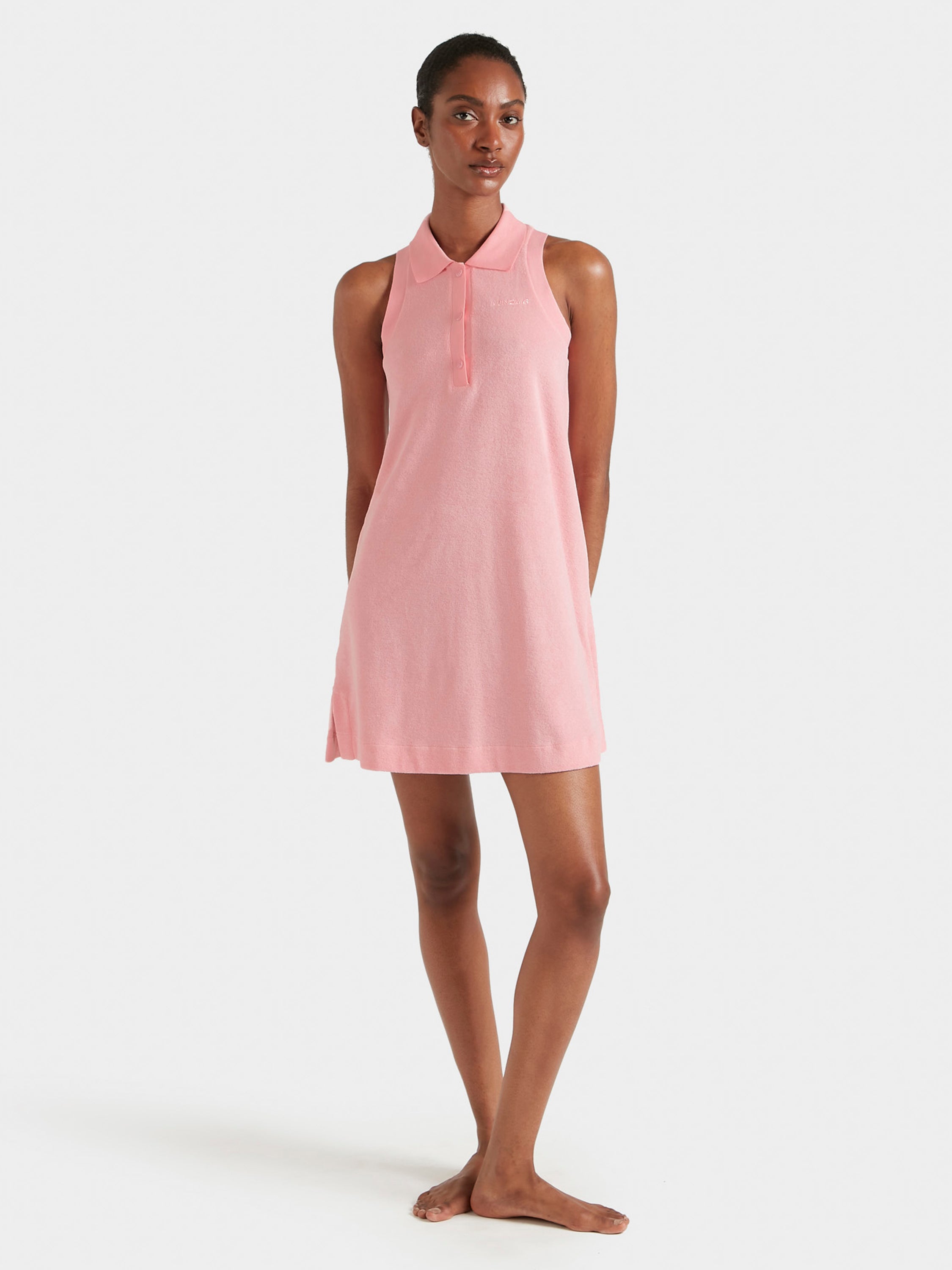 Terry Towelling Tennis Dress - Pink