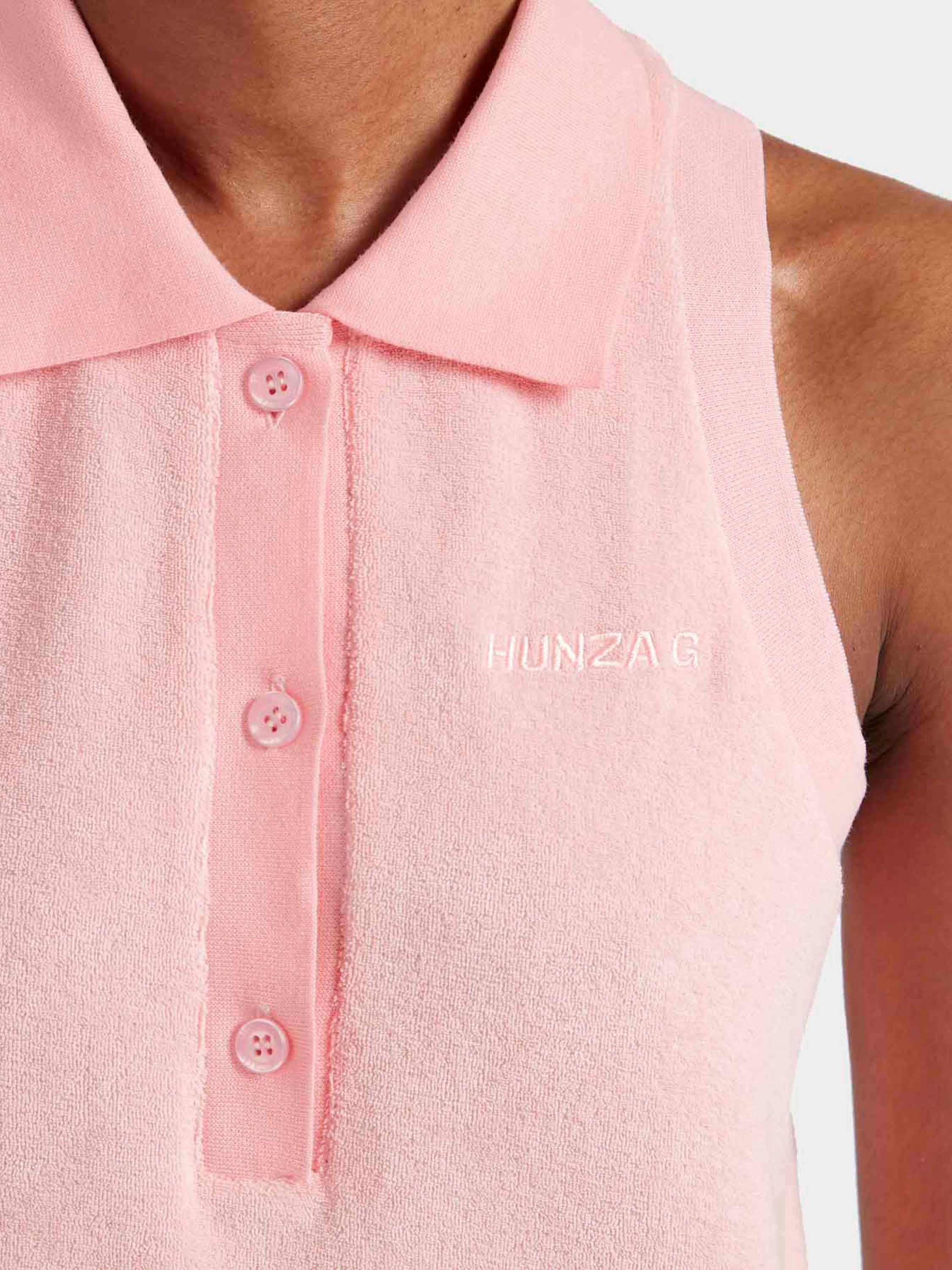 Terry Towelling Tennis Dress - Pink