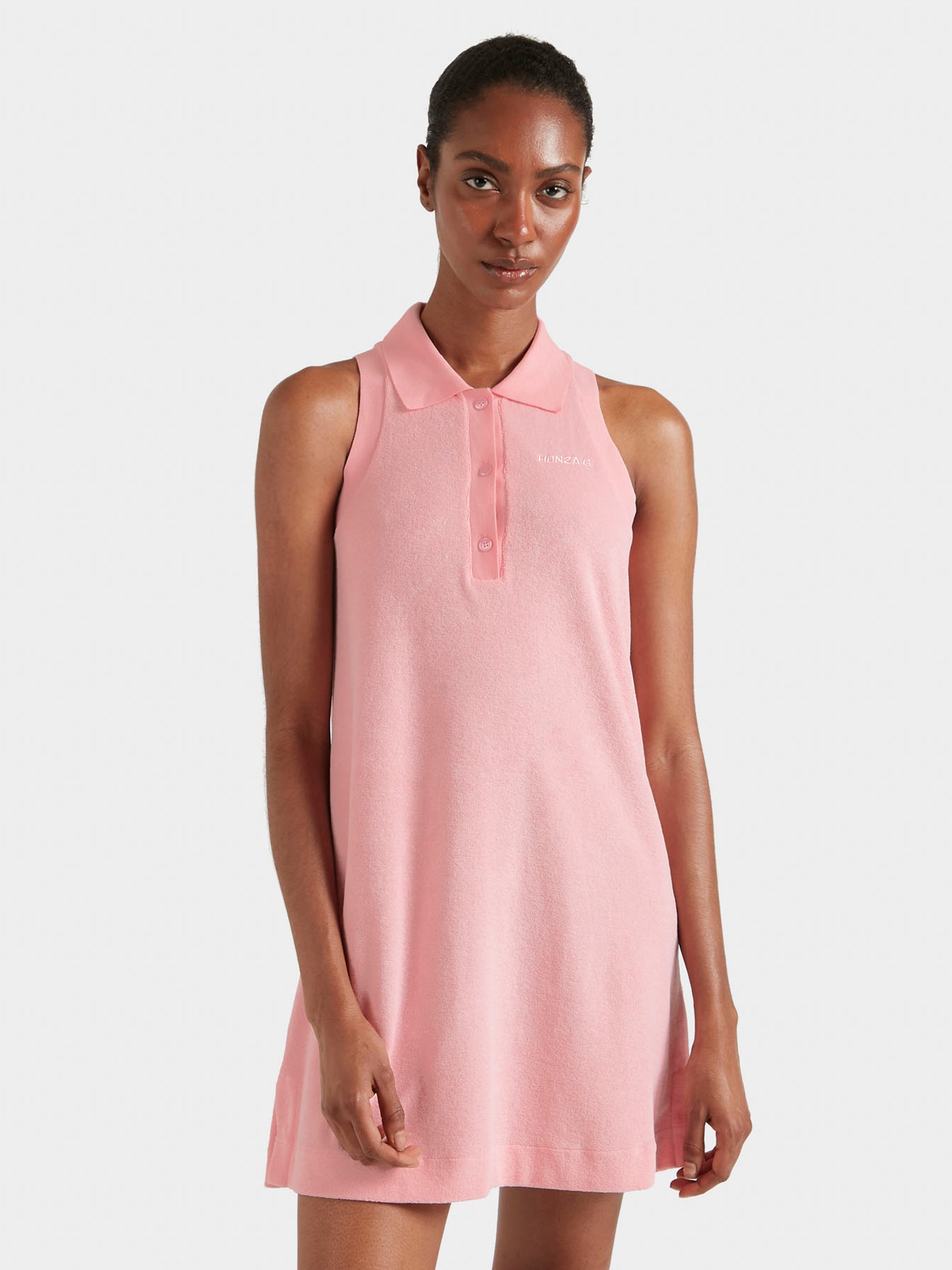 Terry Towelling Tennis Dress - Pink