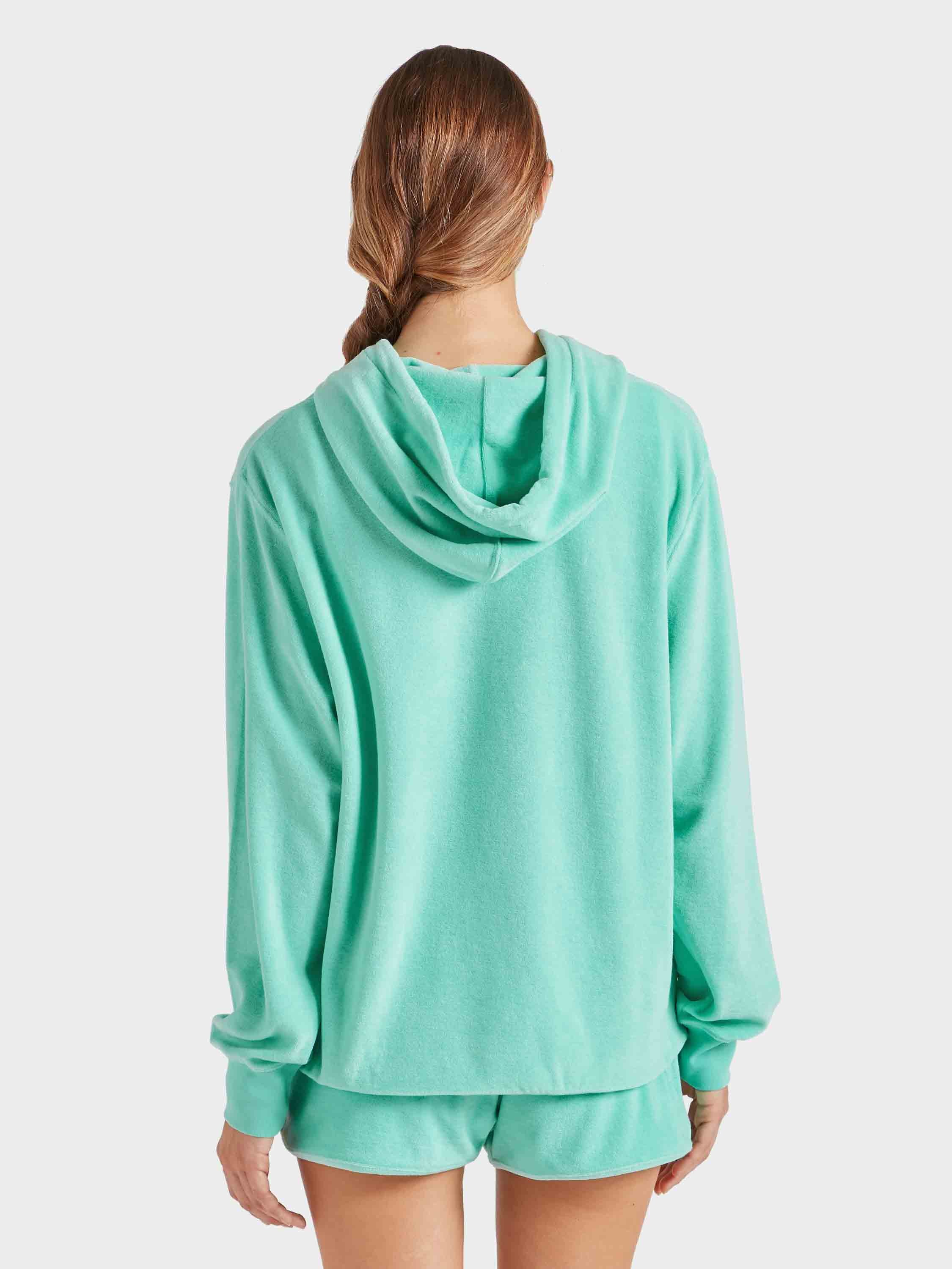 Terry Towelling Hoodie - Mint