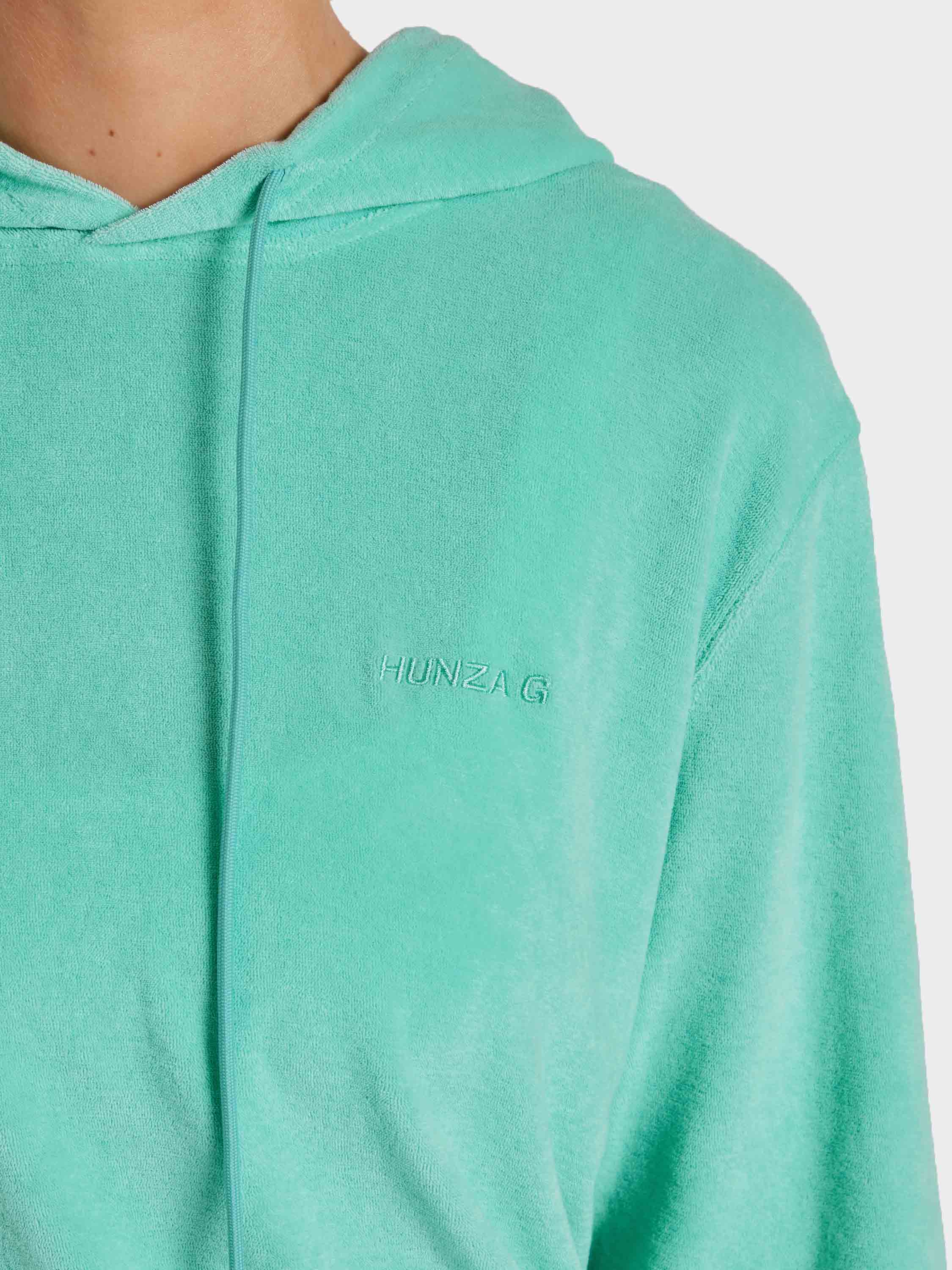 Terry Towelling Hoodie - Mint