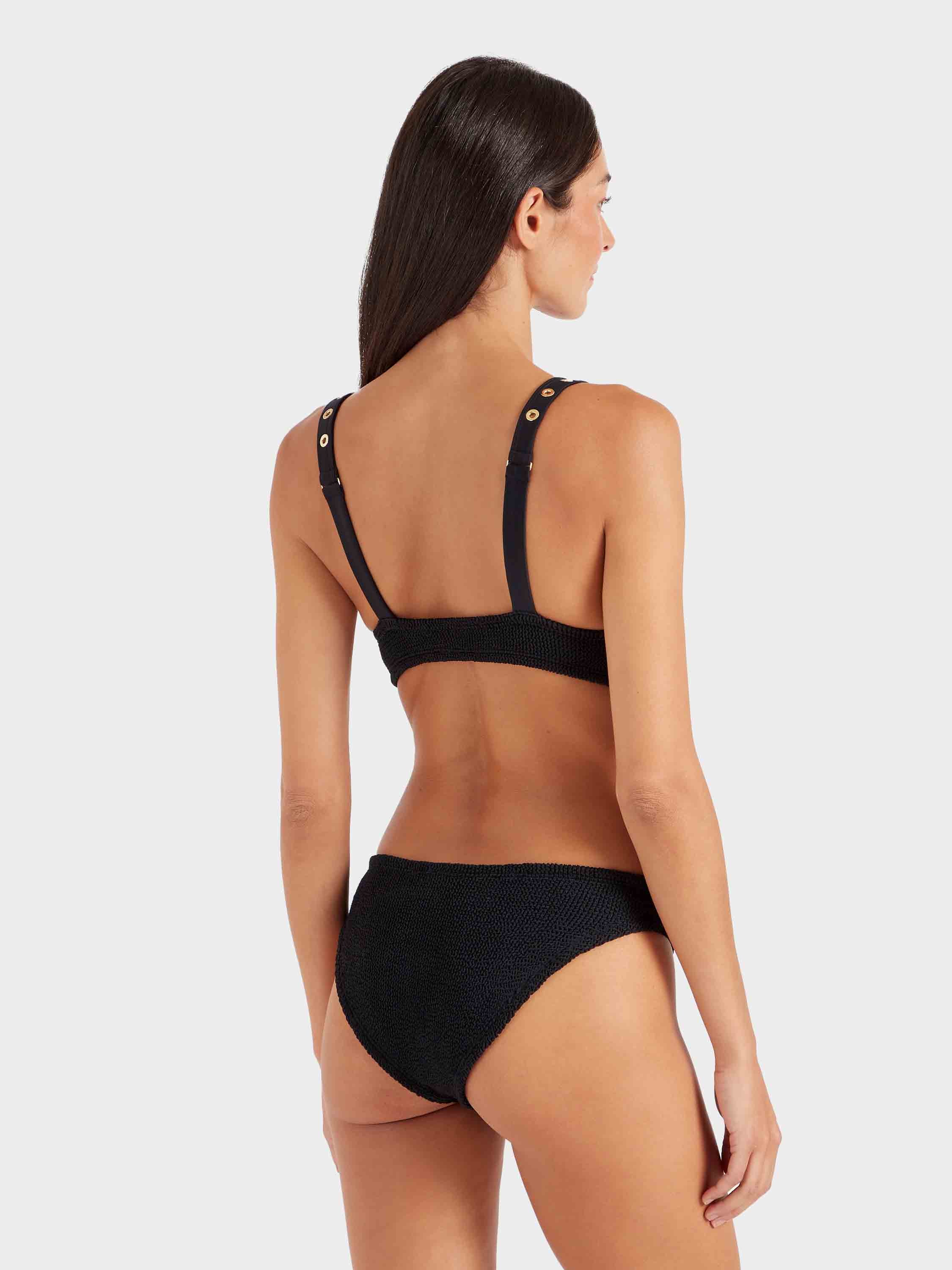Tessa Eyelet Bikini - Black/Gold