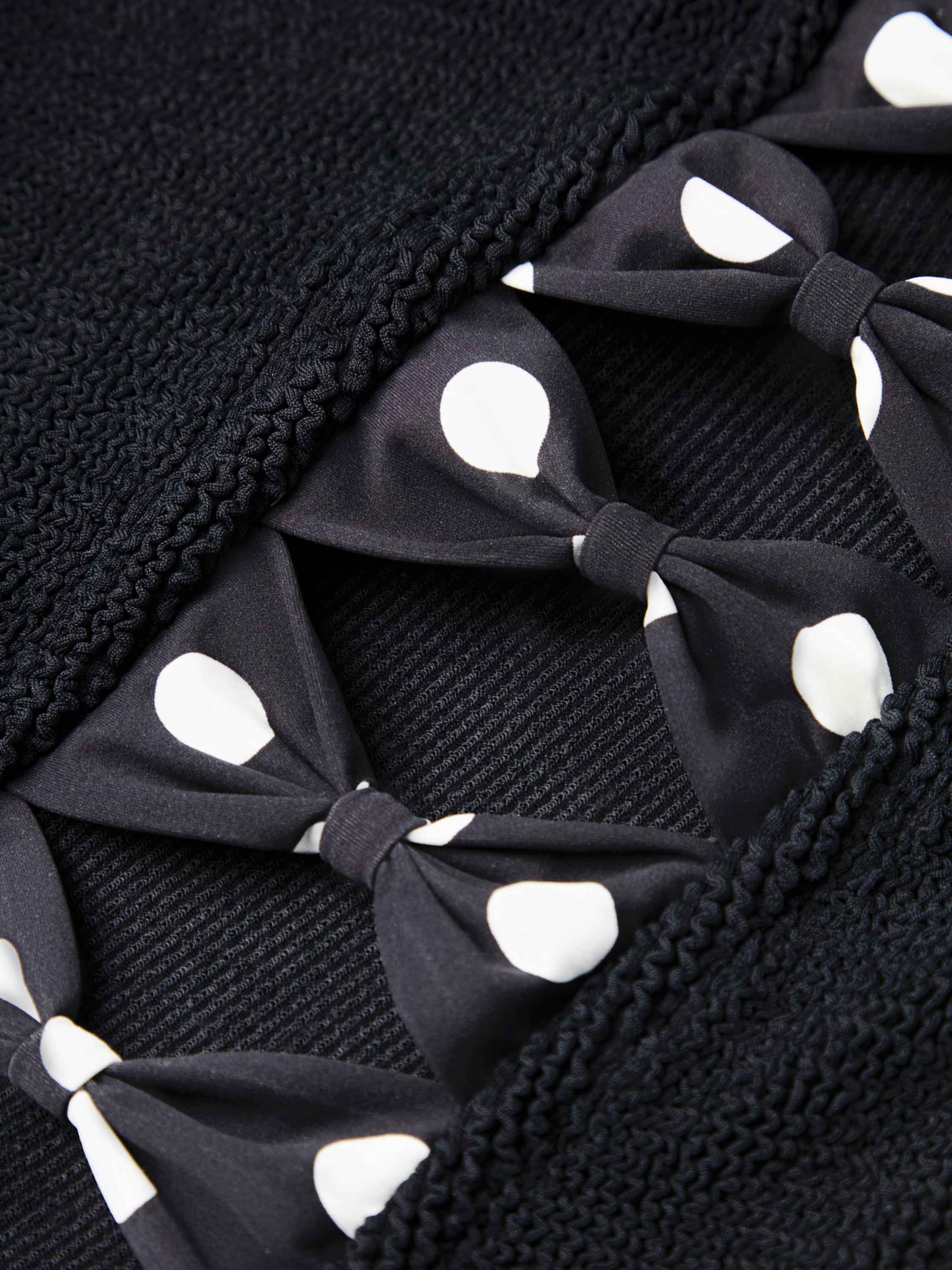 Tiffany Swim - Black/Black polka-dot