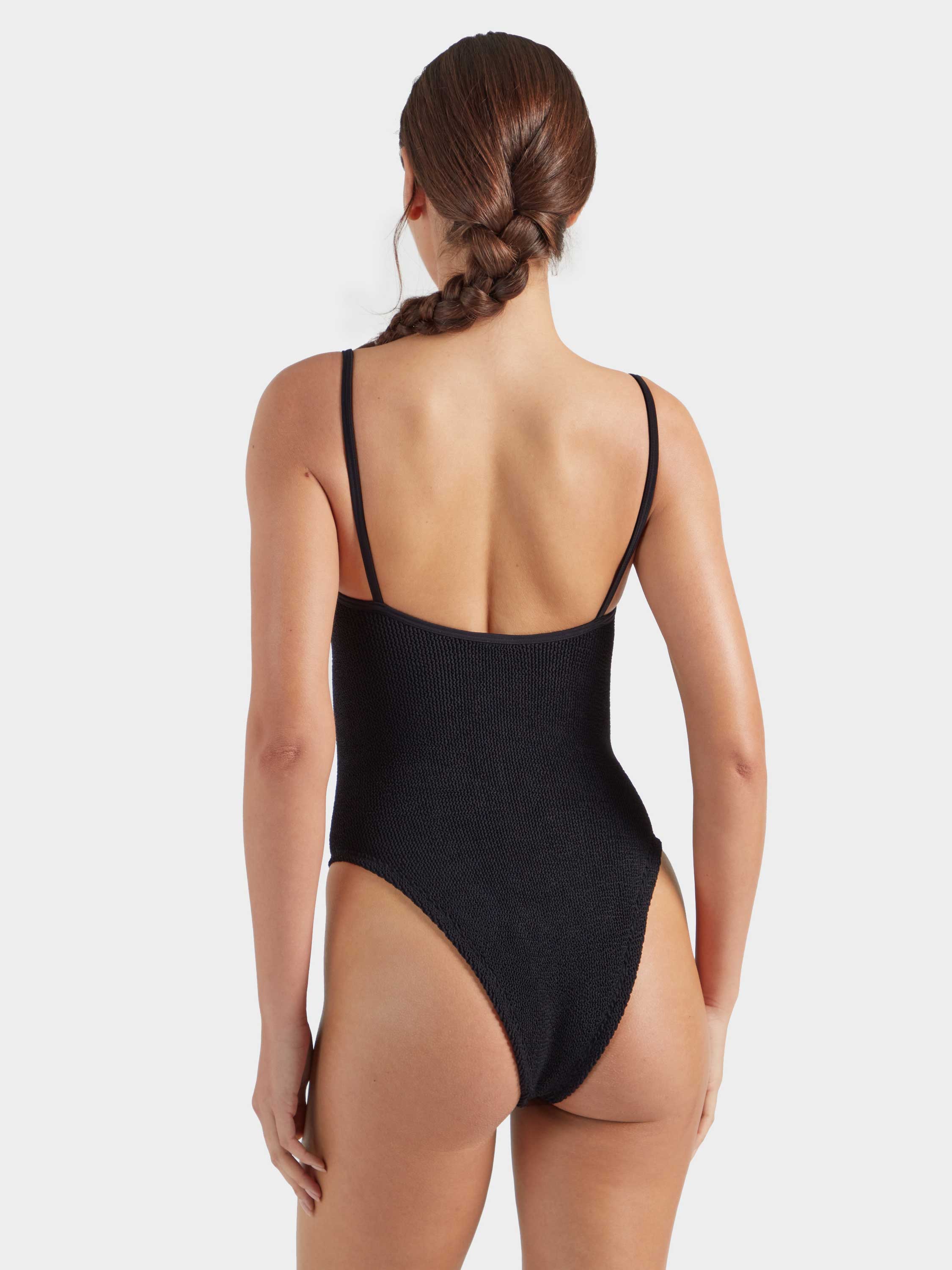 Toni With Gold Hoop Swim - Black