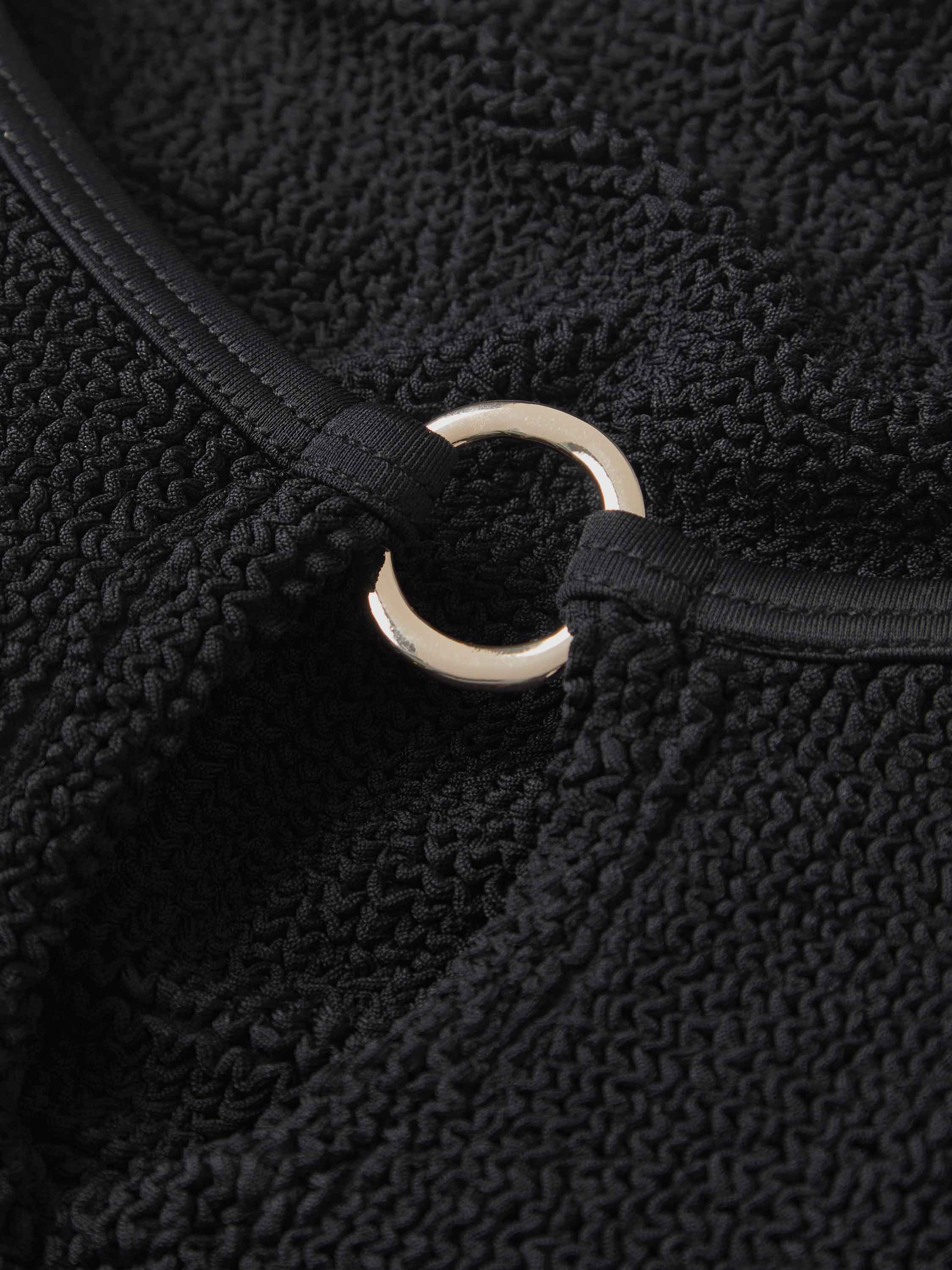Toni With Gold Hoop Swim - Black