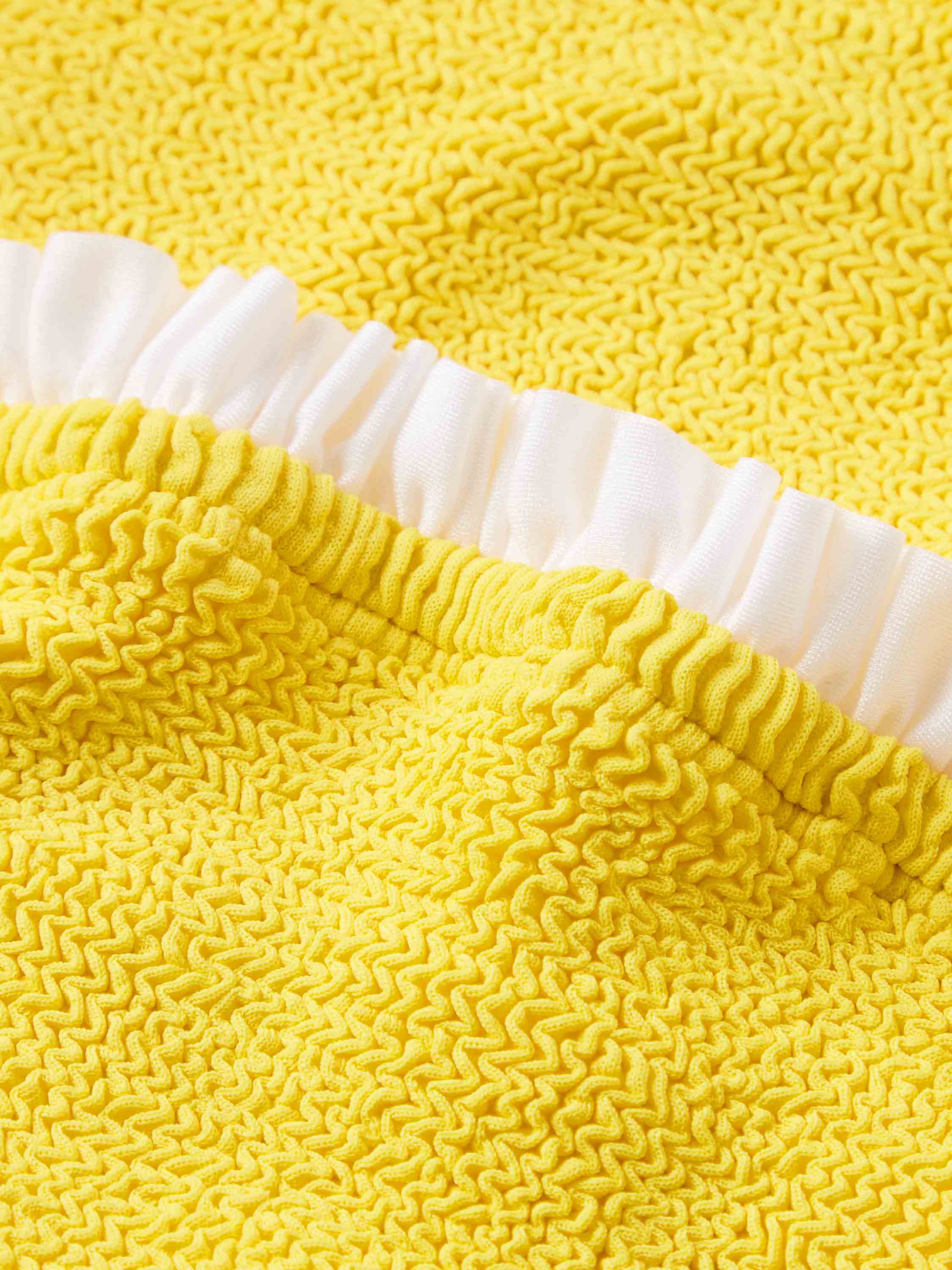 Tracey Frill Bikini - Sunflower/White