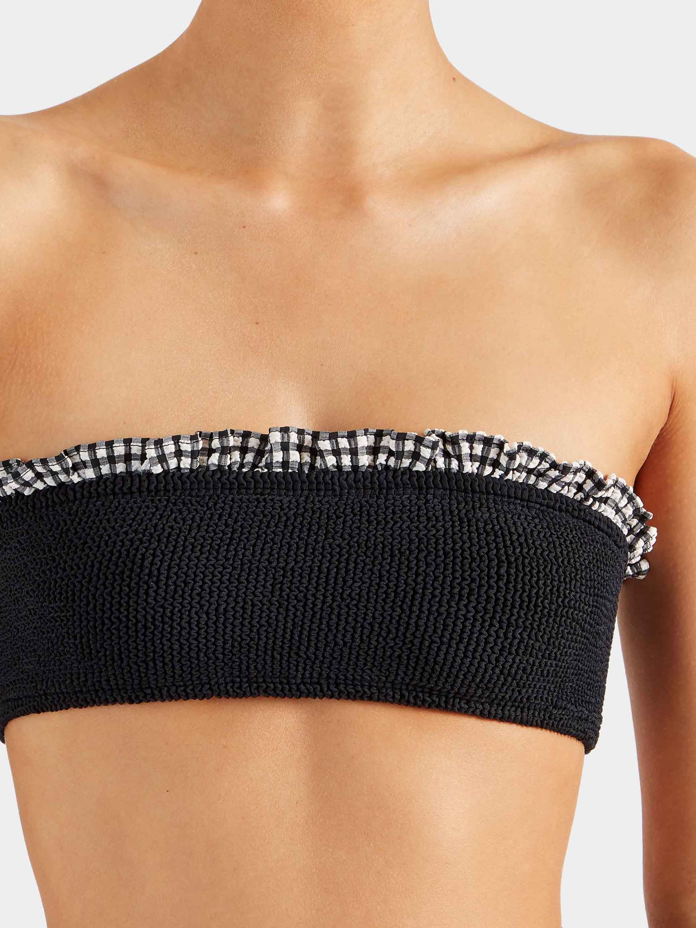 Trudy Bikini - Black Gingham