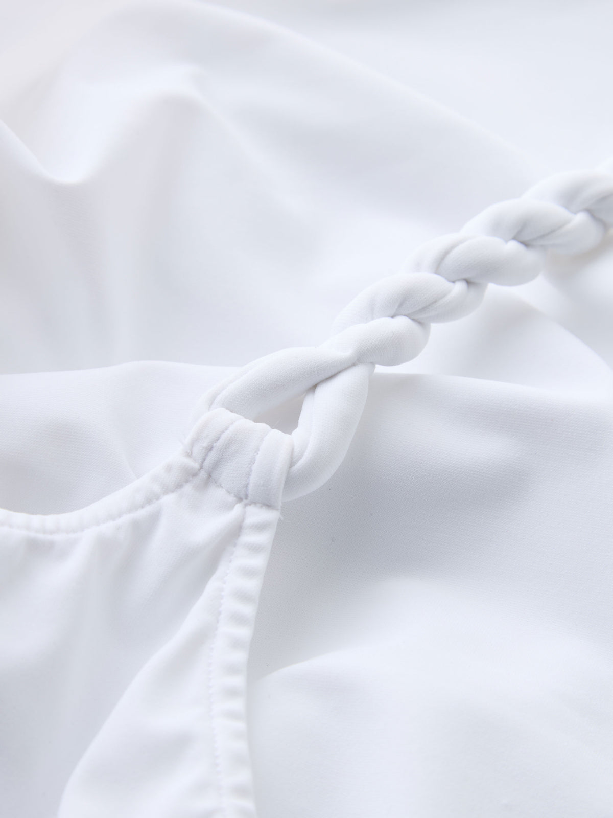Twisty Strap Mini Dress - White
