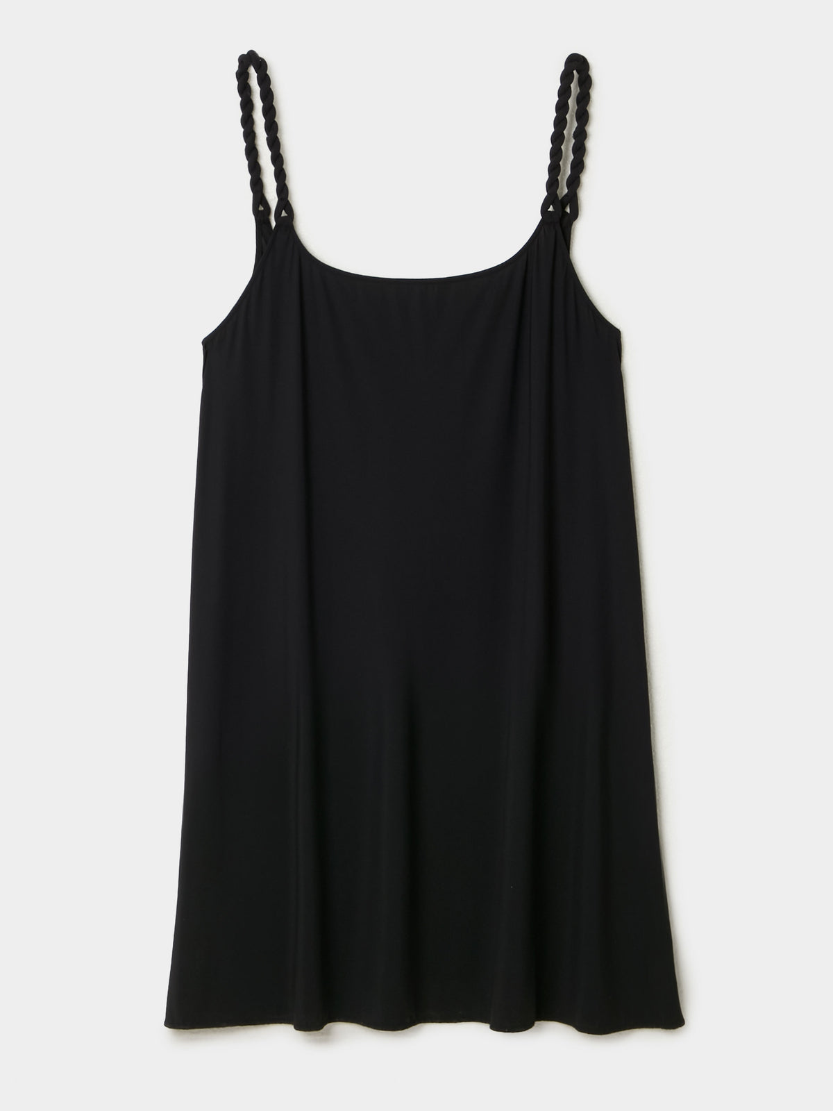 Twisty Strap Mini Dress - Black