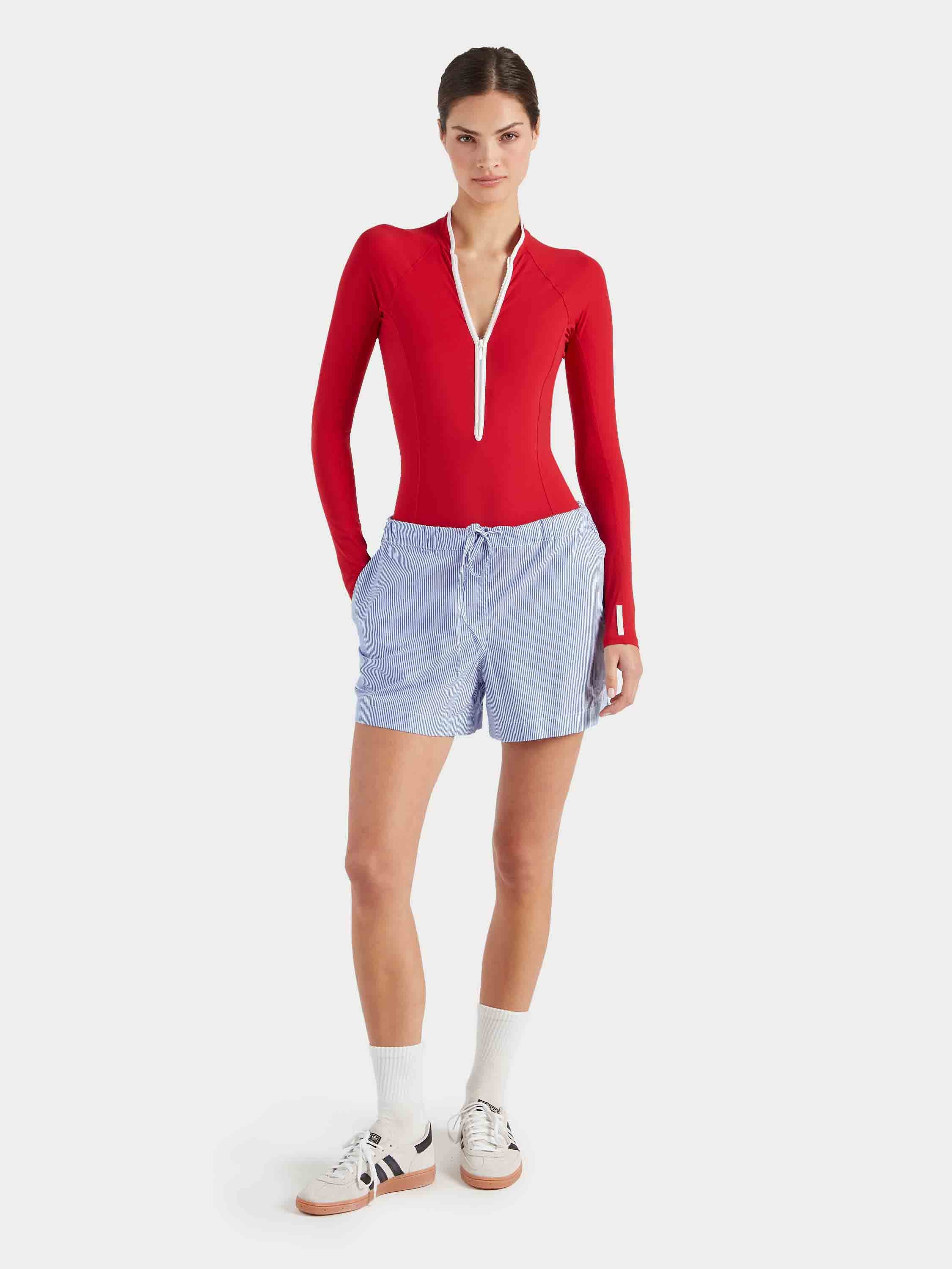 Tyra UPF 50+ Swim - Red/White