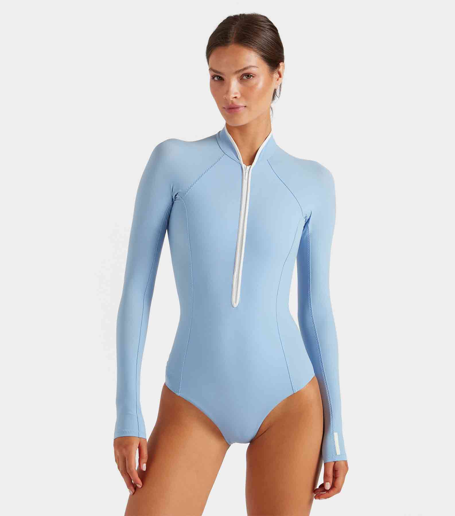 Tyra UPF 50+ Swim - Cornflower/White