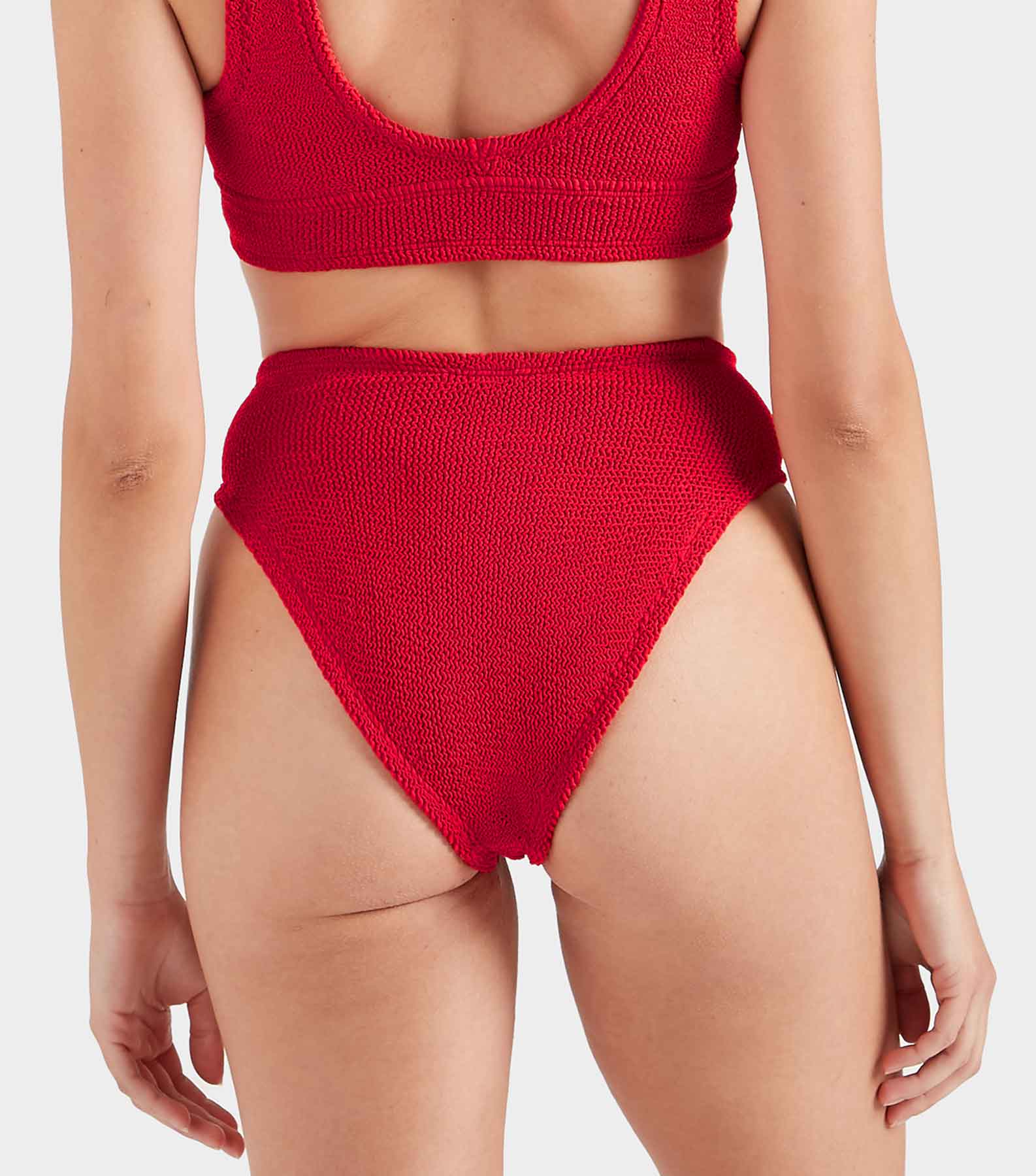 V Waist Bikini Bottom - Red