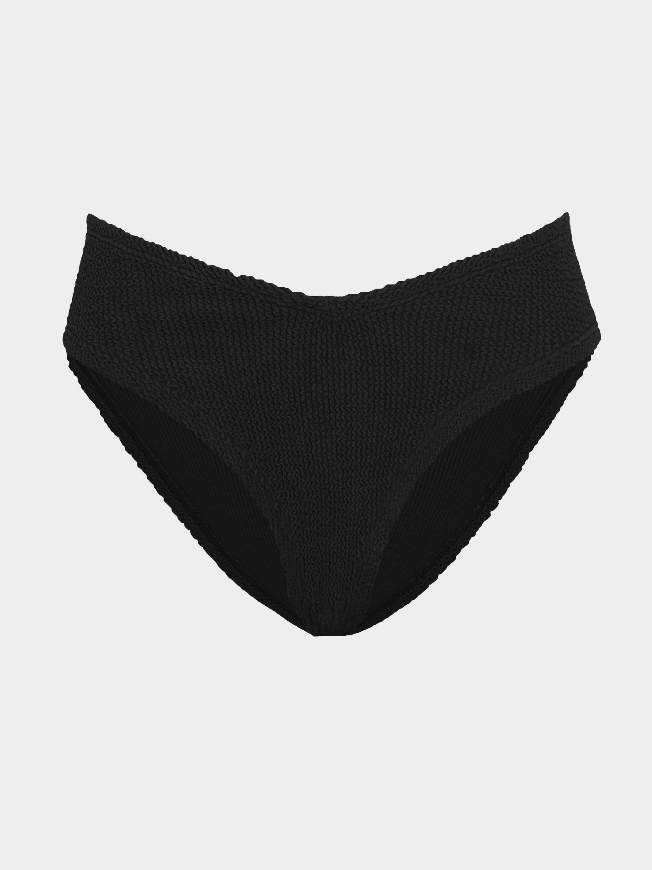 V Waist Bikini Bottom - Black