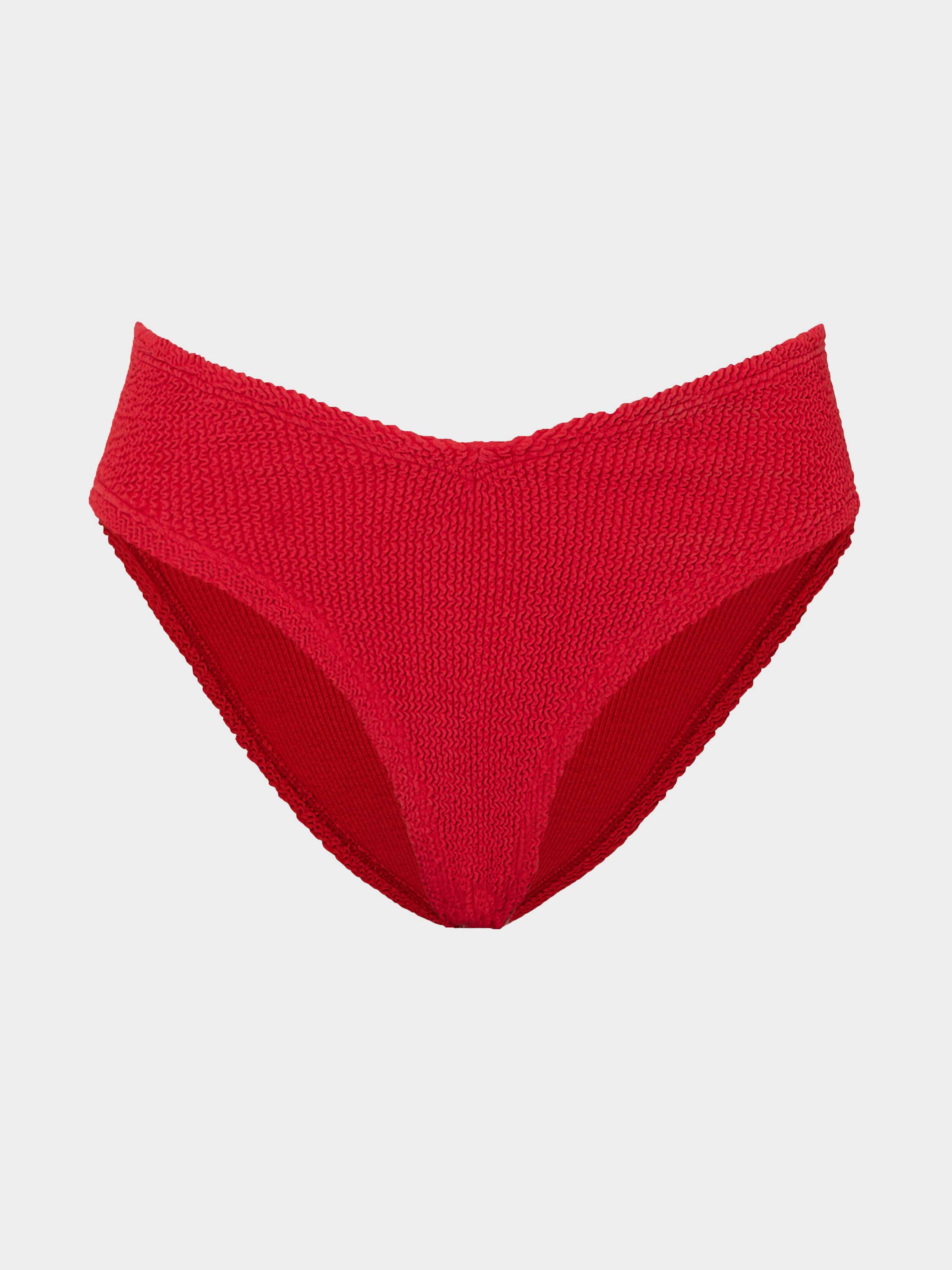 V Waist Bikini Bottom - Red