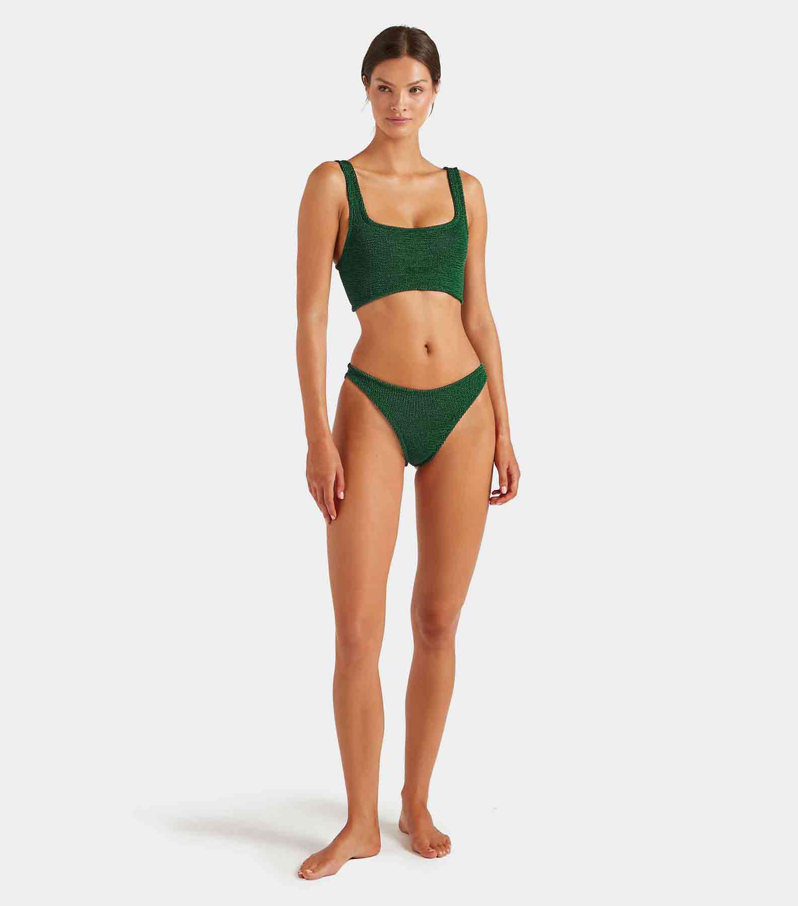 Xandra Bikini - Metallic Forest Green