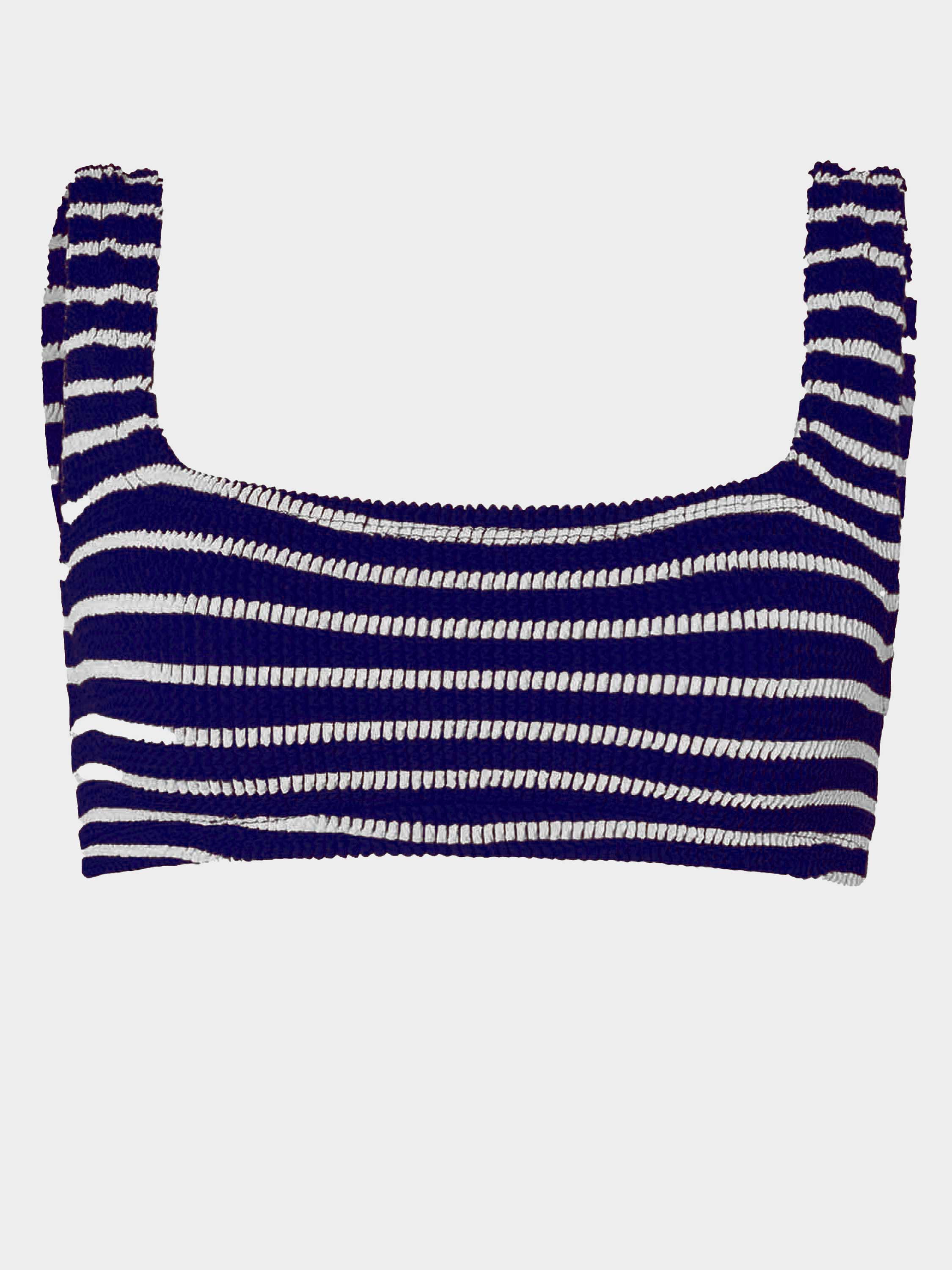 Xandra Bikini Top - Navy/White Stripe