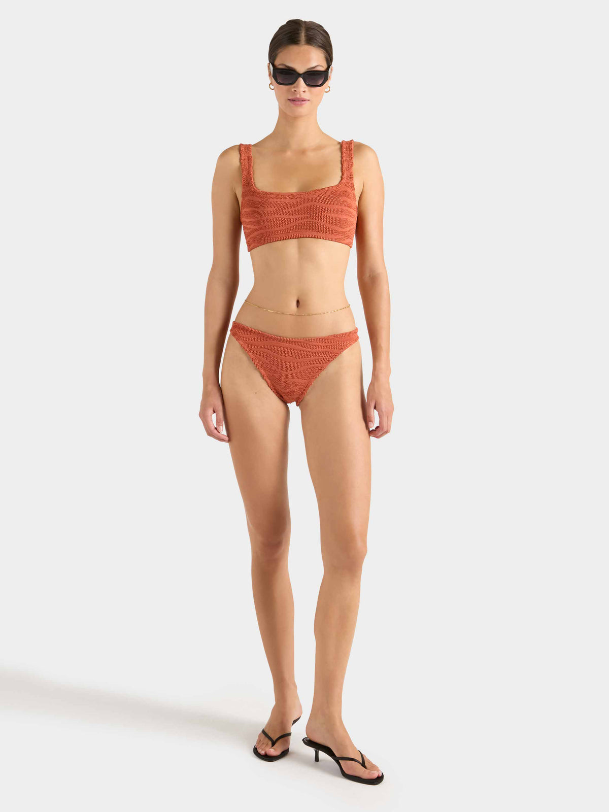 Xandra Bikini - Zebra Metallic Terracotta