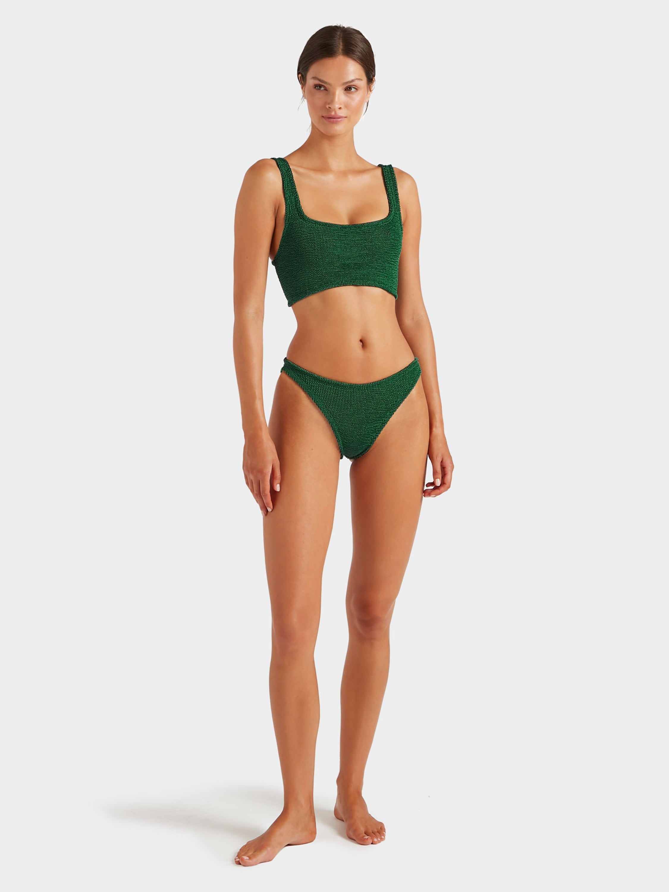Xandra Bikini - Metallic Forest Green