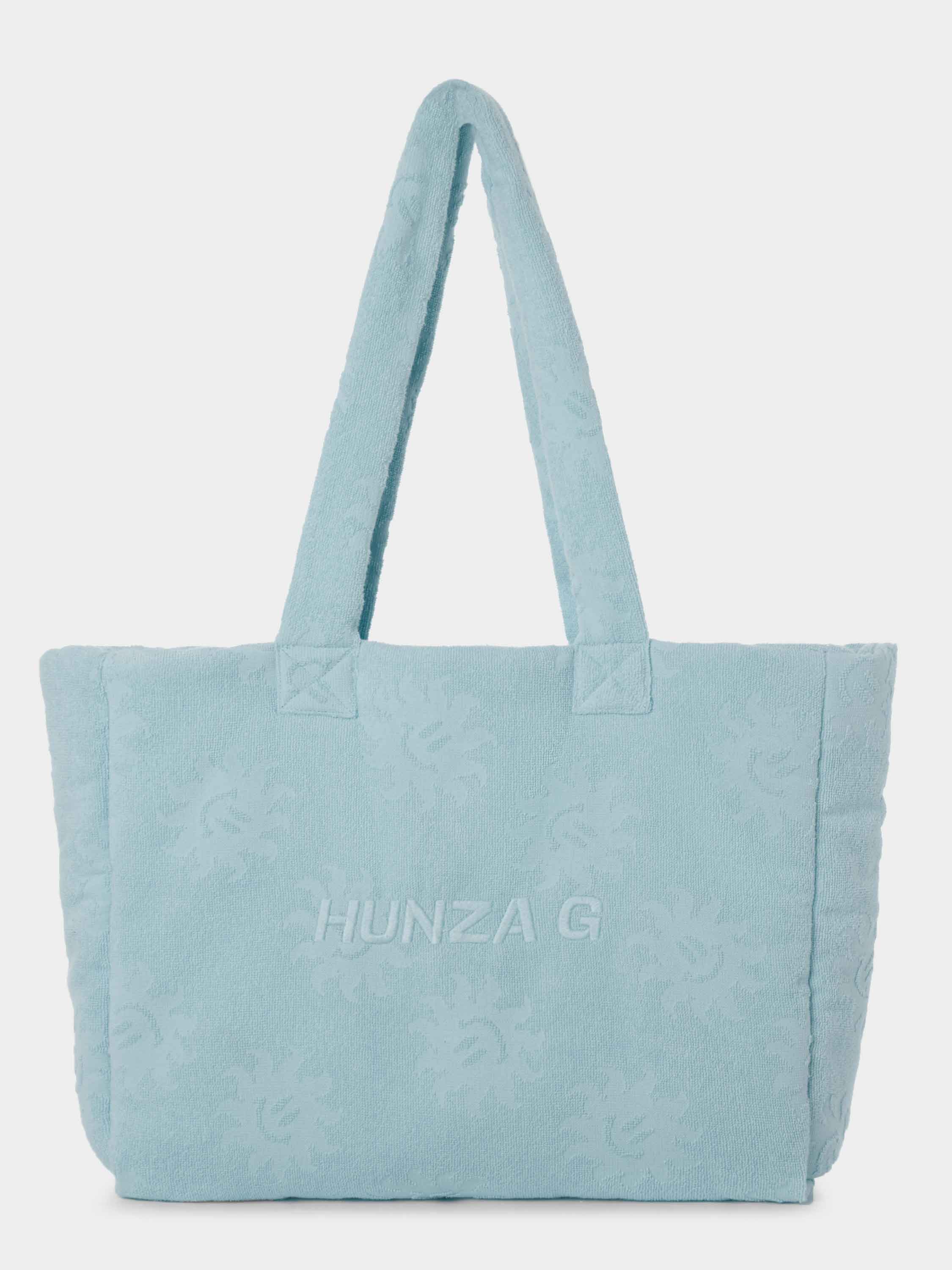 Sunny Towelling Beach Bag - Ice Blue