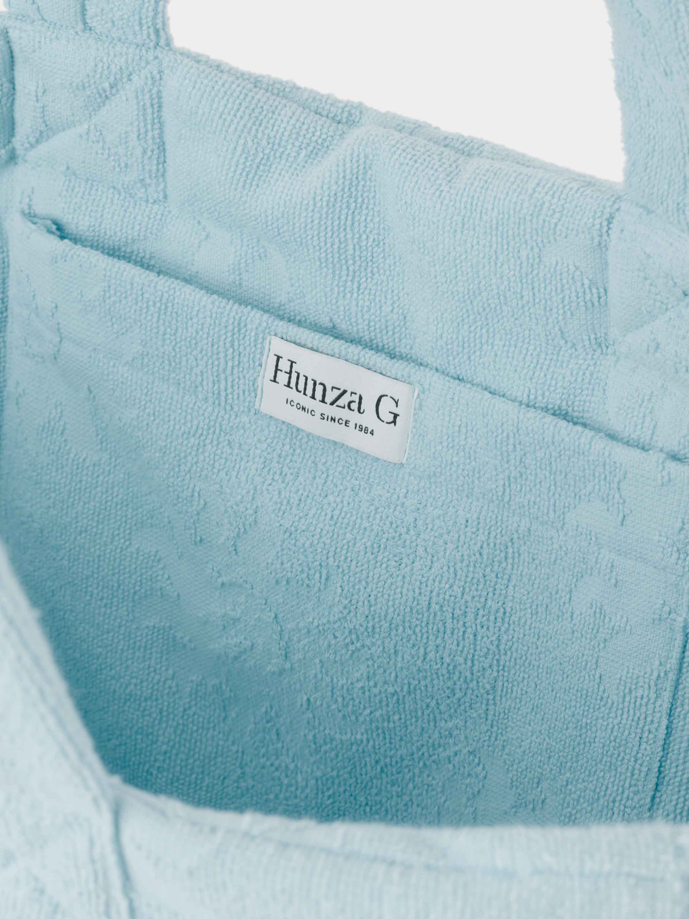 Sunny Towelling Beach Bag - Ice Blue