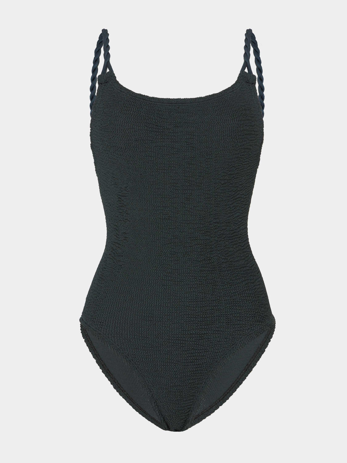 Metallic graphite Camille swimsuit 