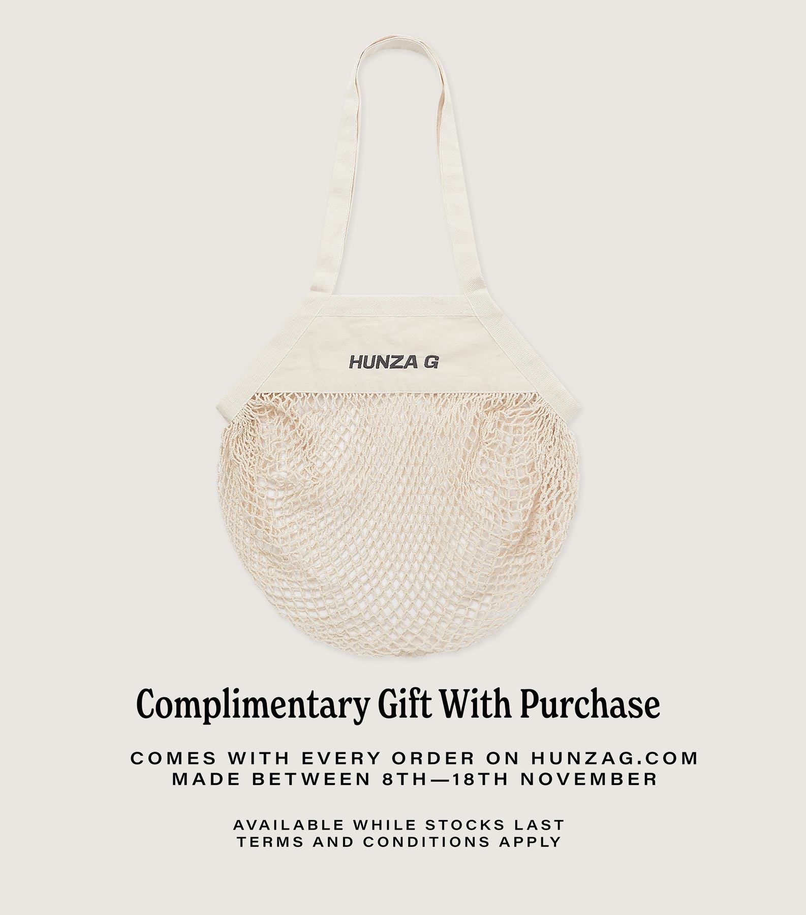 Hunza G Net Bag - Natural
