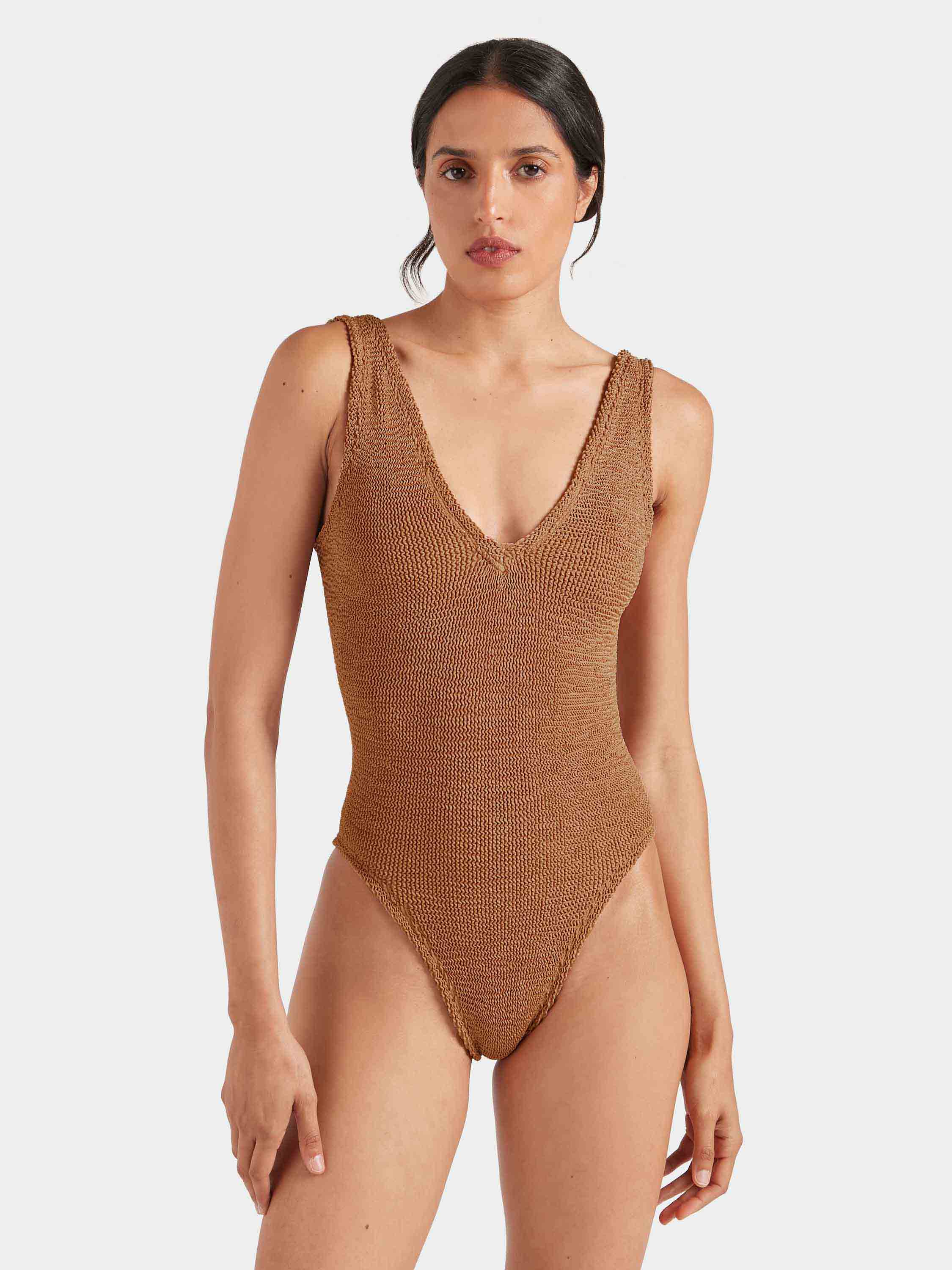 Sadie Swim - Metallic Cocoa