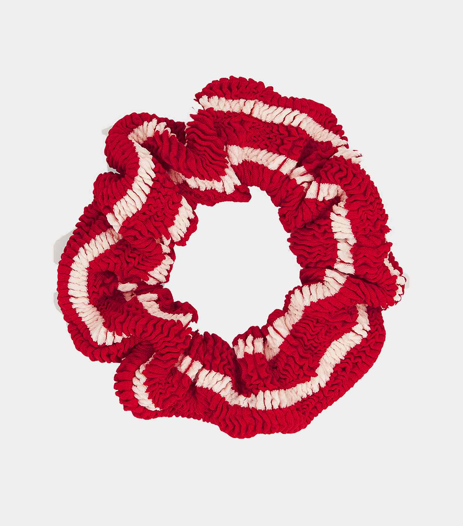 Scrunchie - Red/White Stripe