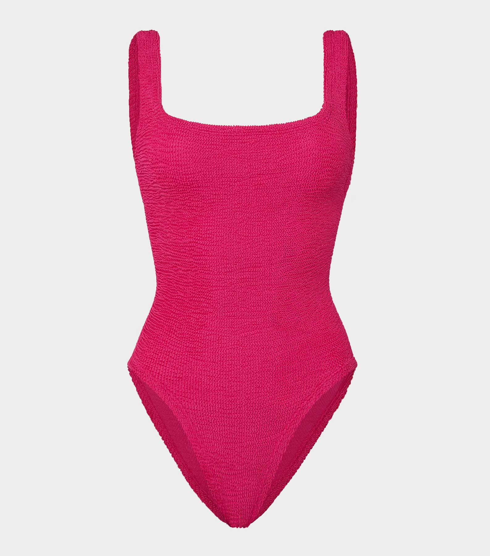 Coverage Square Neck Swim - Metallic Raspberry