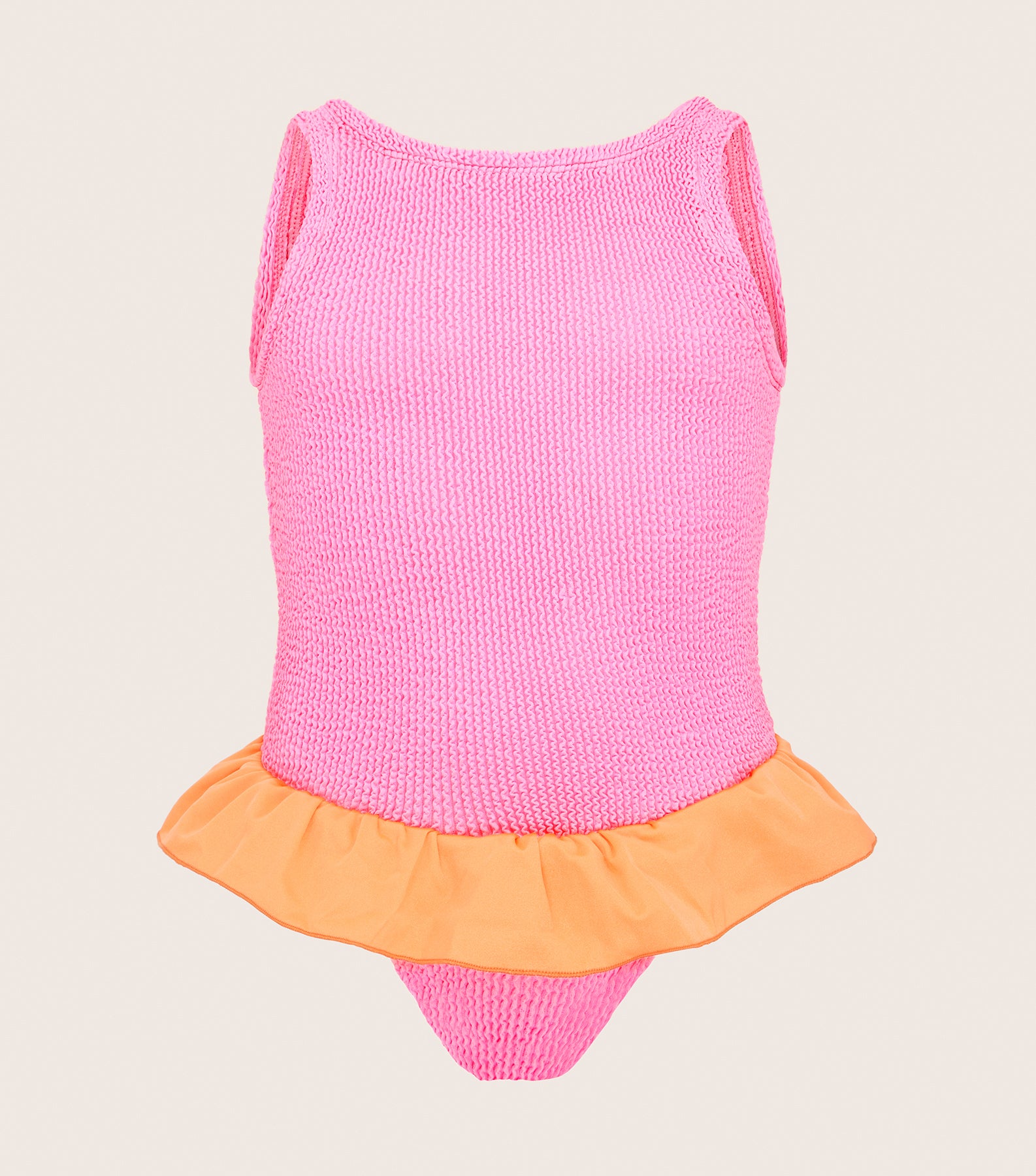 Kids Duo Denise Swim (Ages 7 to 12) - Bubblegum/Orange