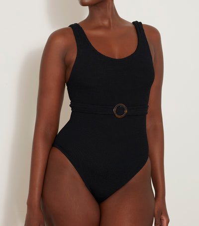 Solitaire black swim swimsuit